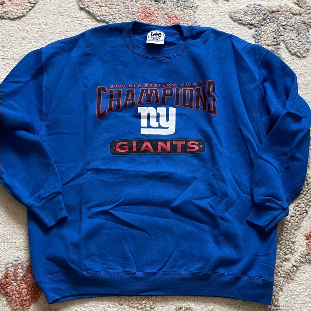 Lee Men's Blue Champions Crewneck Sweater